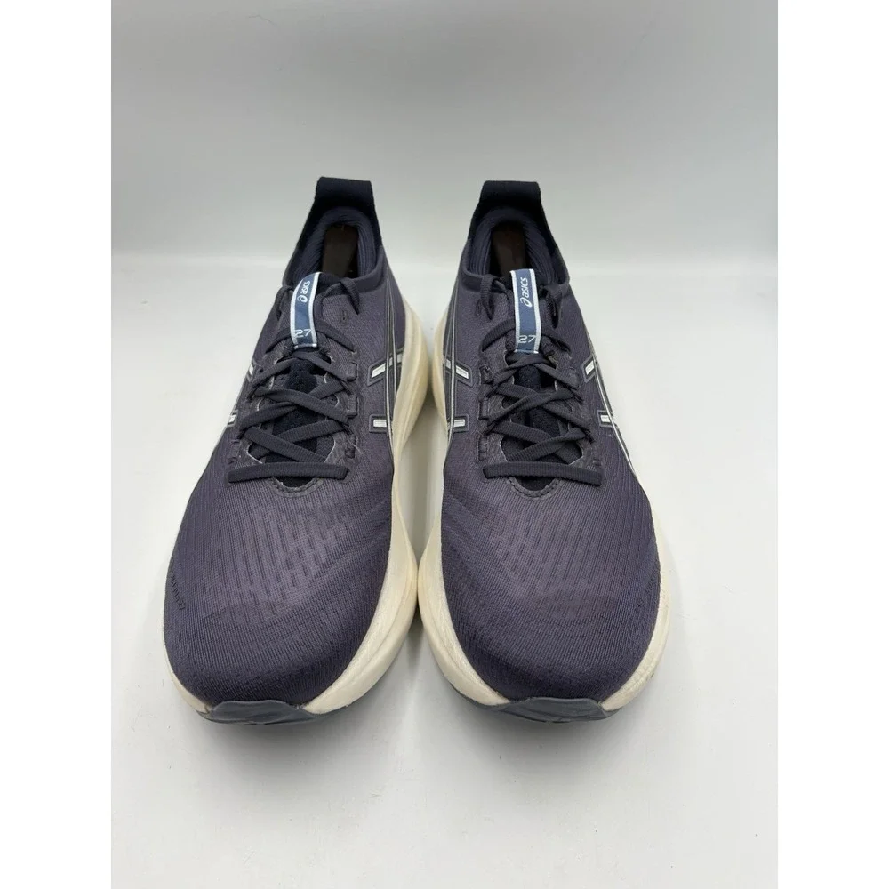 ASICS Gel-Nimbus 27 Running Shoes Navy Blue Purple Mens Sneakers PureGEL FF Blas
